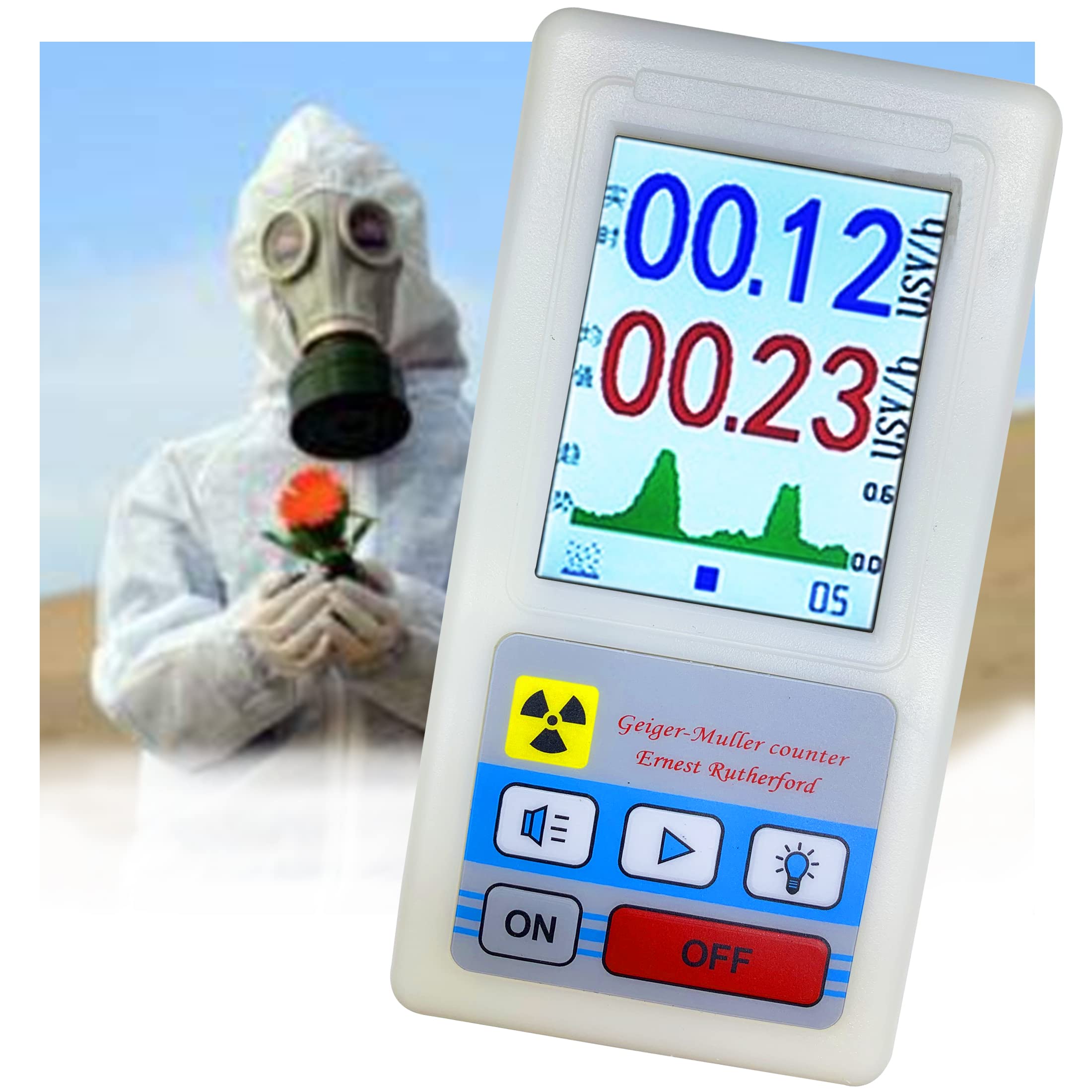 Geiger Counter Handheld Nuclear Radiation Detector,High Precision Beta Gamma X-ray Tester, Radioacti