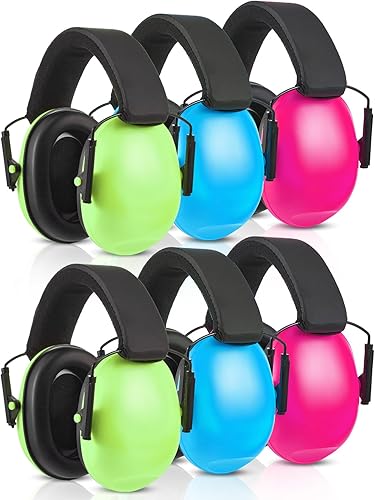 Amylove 6 auriculares con cancelación de ruido para niños orejeras de 27 db protección de oídos orejeras a prueba de sonido