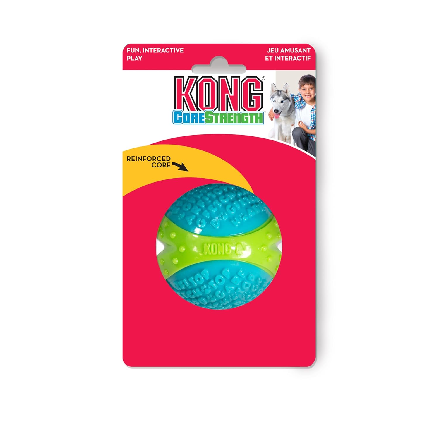 KONG - CoreStrength� Ball - Long Lasting Dog Dental and Chew Toy - For Medium Dogs 6 71rTF99KAZL. SL1500