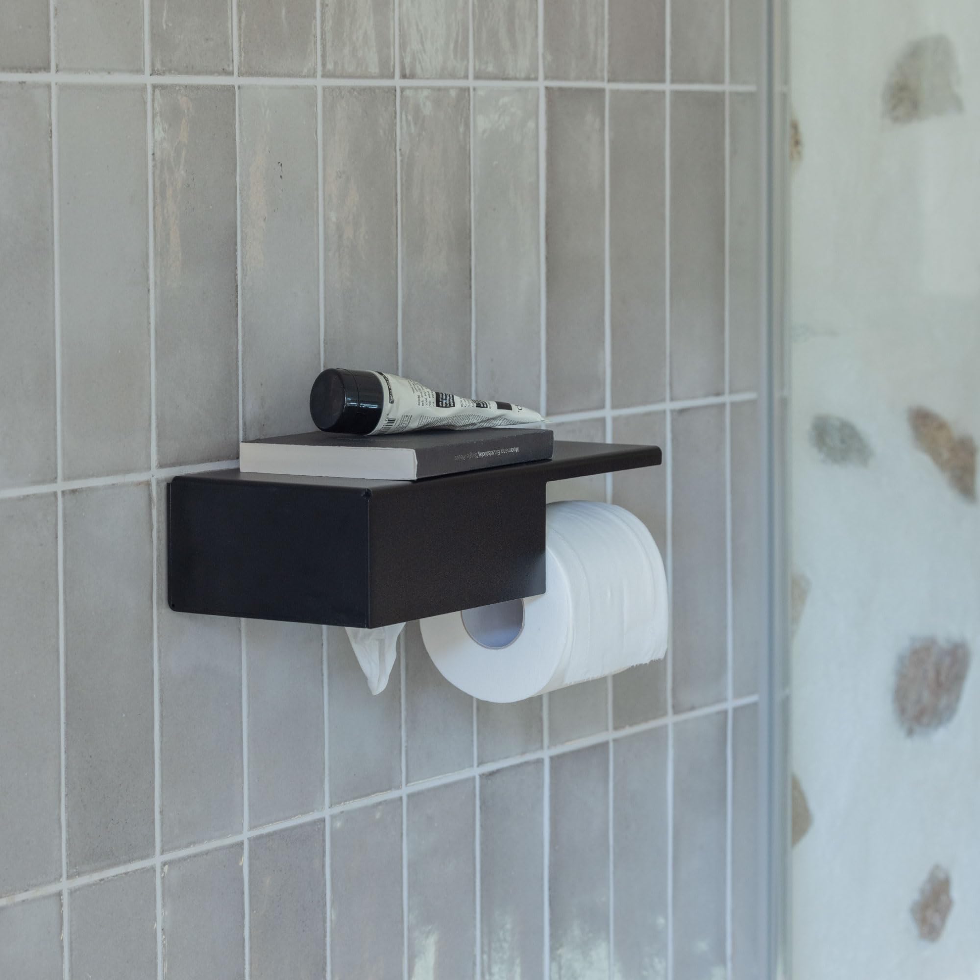 YOUS® Premium Toilettenpapierspender mit Feuchttuch Box Real Big Spender (Verkehrsweiss)