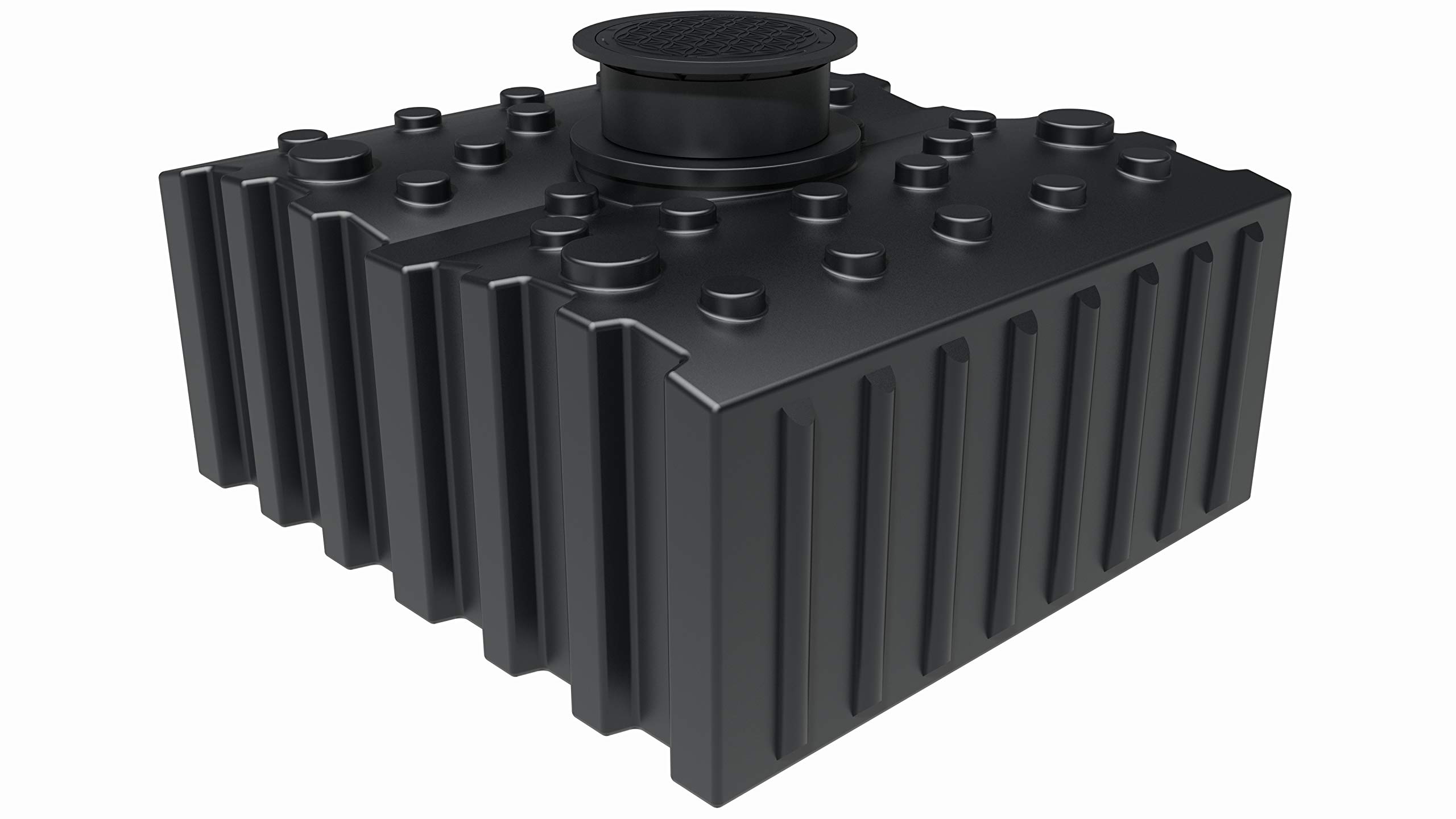 GreenLife Regenwasser-Flachtank 5.000 l m. Ausgleichsdom u. begehbarer Abdeckung Erdtank Wasserspeicher