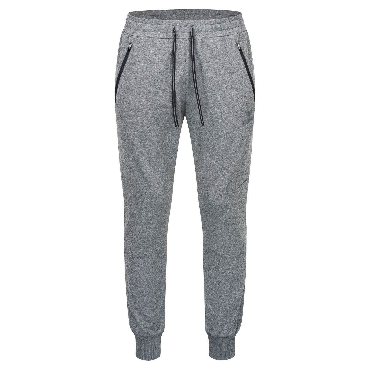 Erima Kids Essential Sweatpants - Light Grey Marl/Black, Size 152/X-Small