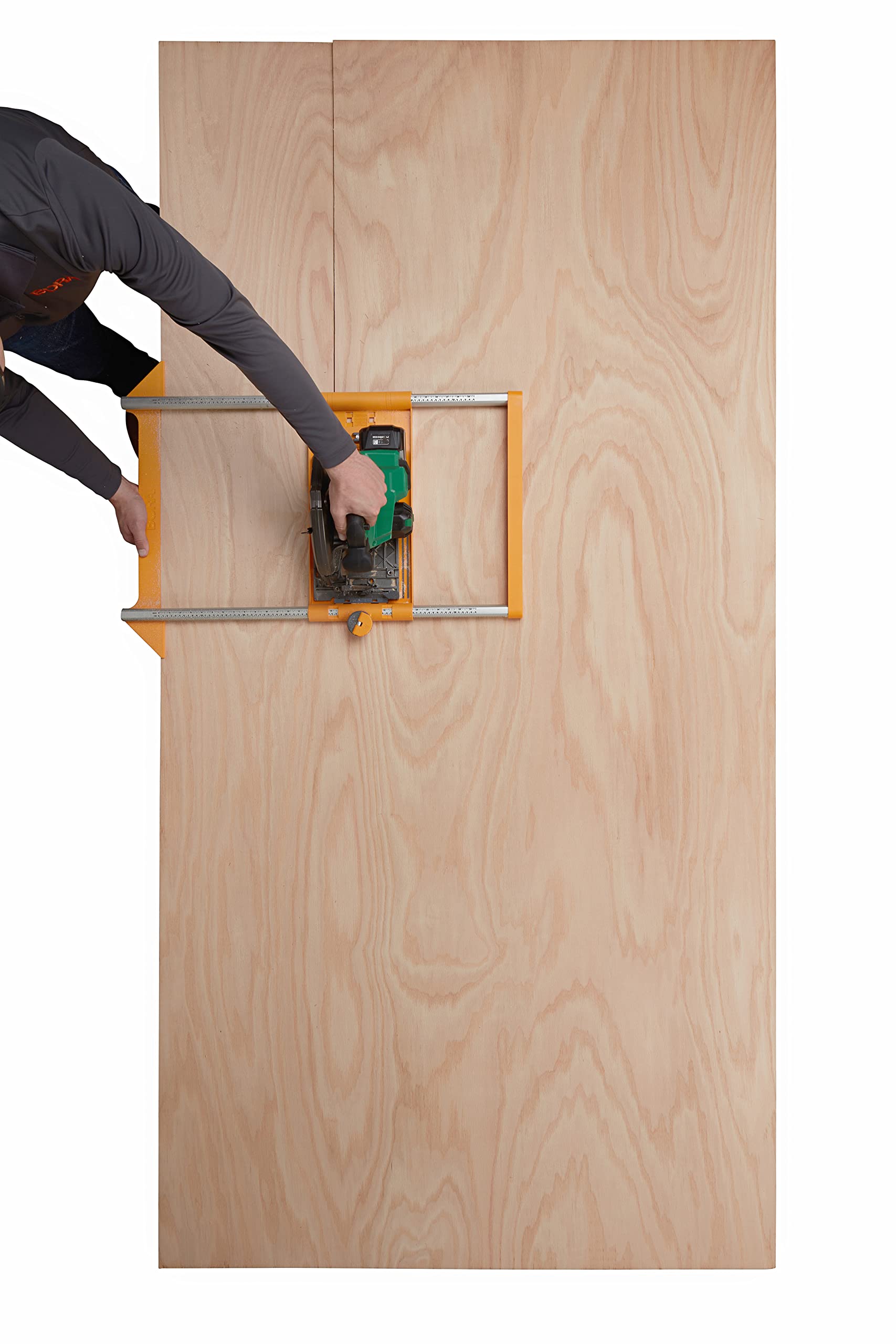 BORA NGX Twin Rail Rip Guide for Circular Saws, Crosscut sled