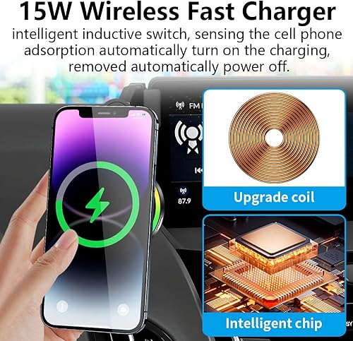 Miniatura 4 de Soporte magnético de teléfono para automóvil Acura RDX 2019 2020 2021 2022 2023 2024 2025 Accesorios para interiores de automóvil, mejor soporte