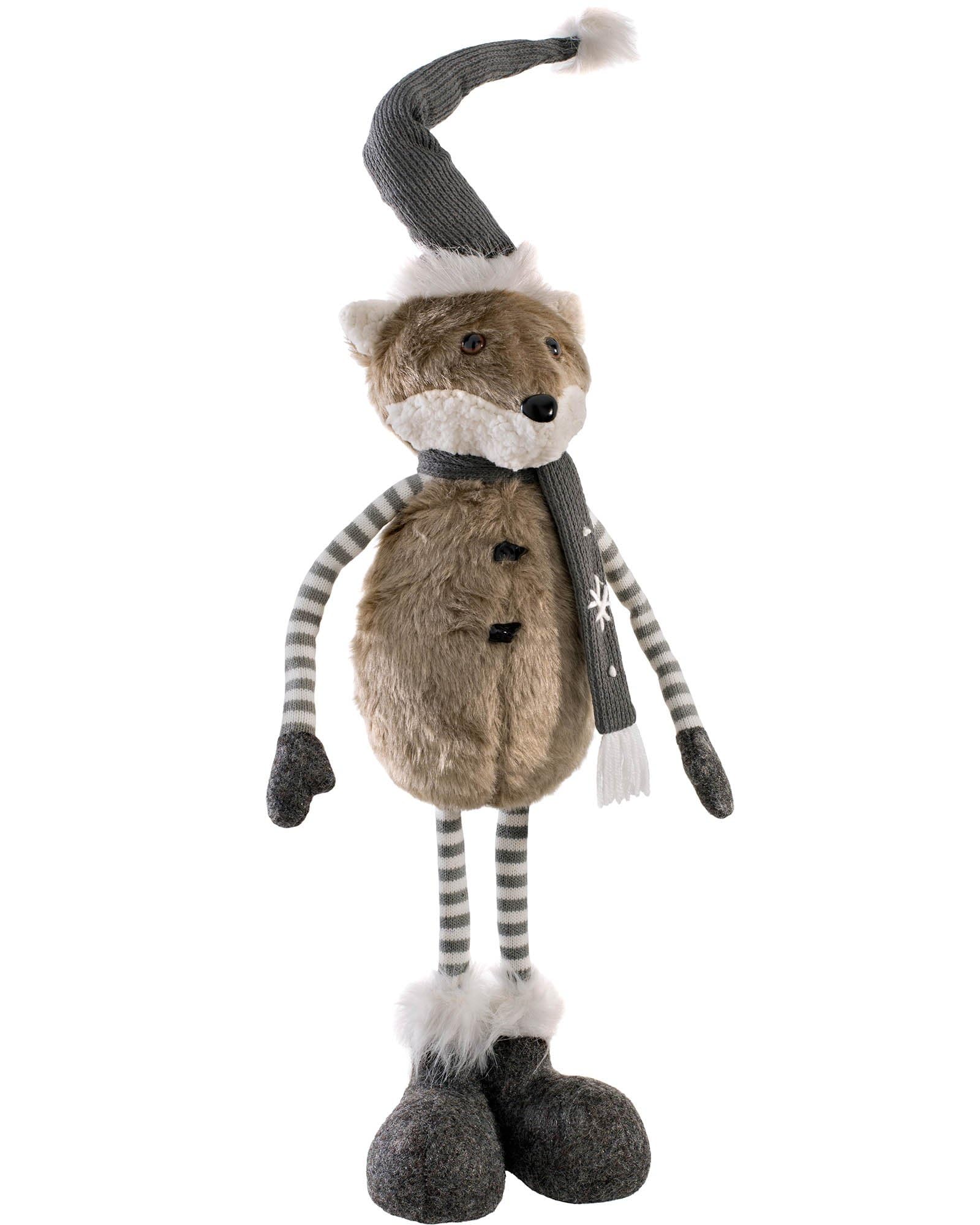 Werchristmas Multi-Colour Standing Christmas Fox Figurine