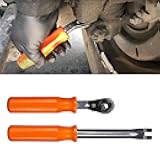 RULLINE 2-Piece Automatic Slack Adjuster Release Tool Set for Air Brake System Adjustment - Includes Fork End Release Tool and Double Square Ratcheting Wrench