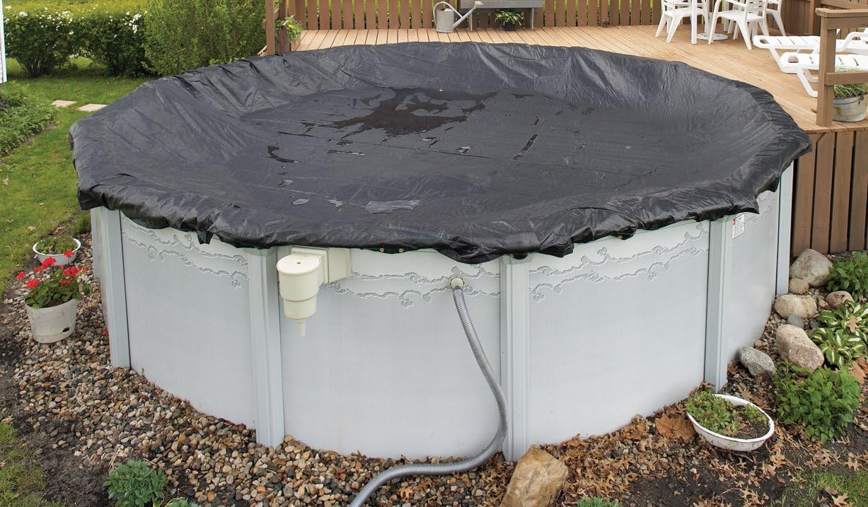 12' Rugged Mesh Winter Round Above Swimming Pool Cover