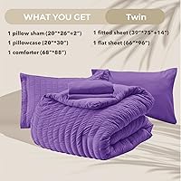 Vista 464 de HYMOKEGE - Juego de edredón tamaño king, color negro y rojo, de sirsaca, de 7 piezas, para todas las estaciones, en una bolsa, para dormitorio