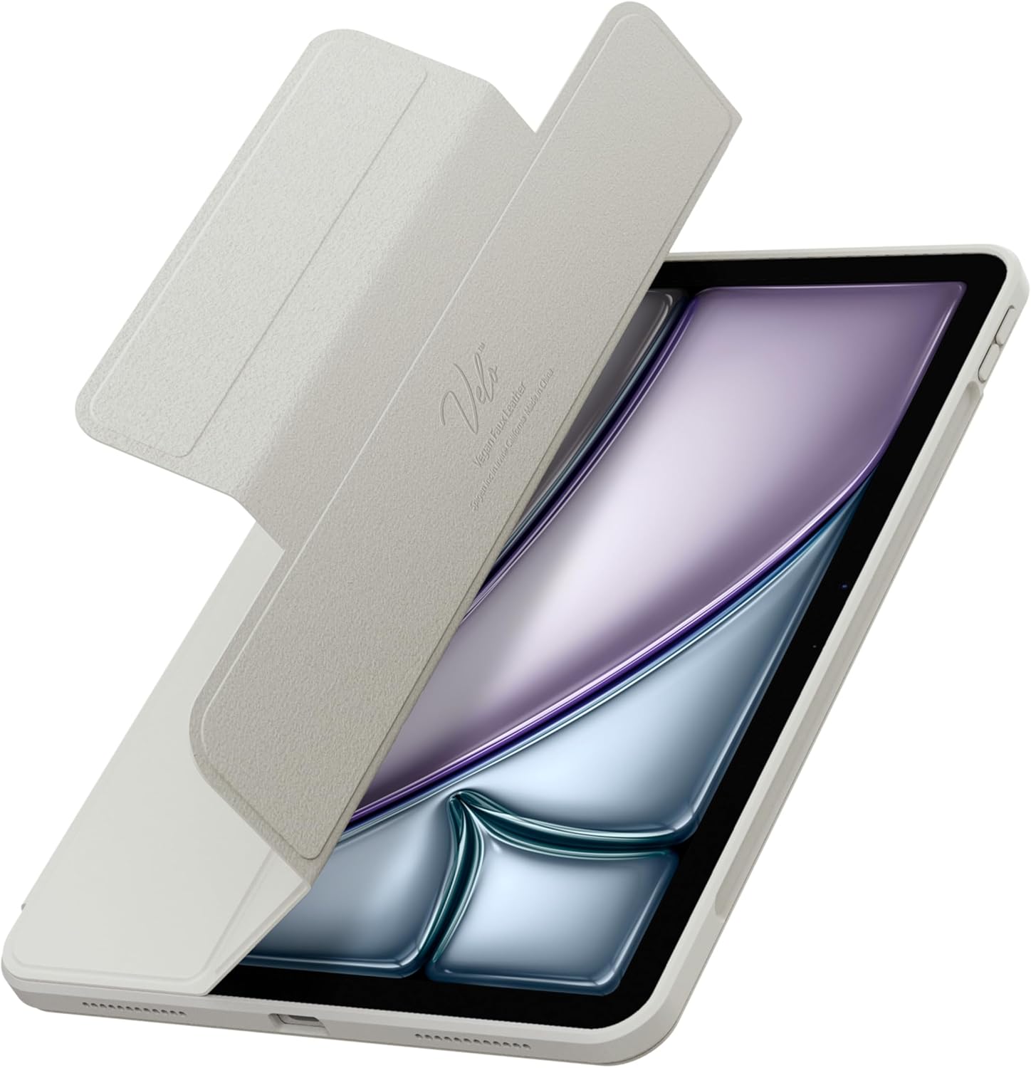 Spigen for iPad Air 13 Inch Case M4 (2026), iPad Air 13 Inch Case M3/M2 (2025/2024), Air Skin Pro OneTap Detachable Magnetic Cover, Pencil Holder, Transparent Back with Magnet, Gray