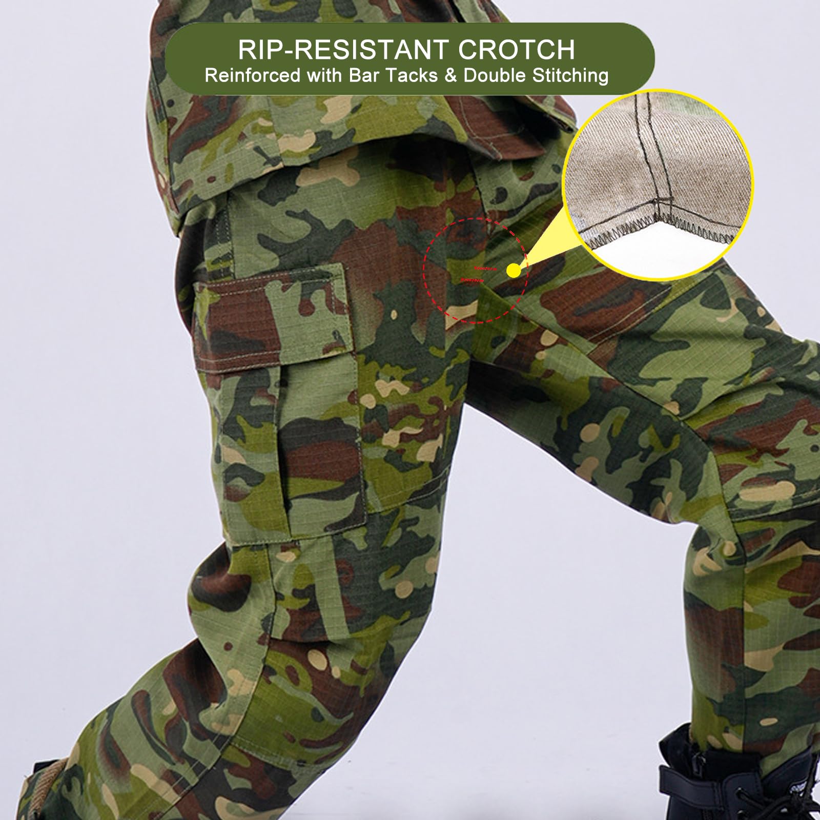 Kinder Outdoor Taktische Kleidung Jacke und Hosen Sets Airsoft Militär Camouflage Frühling Sommer Herbst Wandern Jagd Camping Kampf für Junge Mädchen