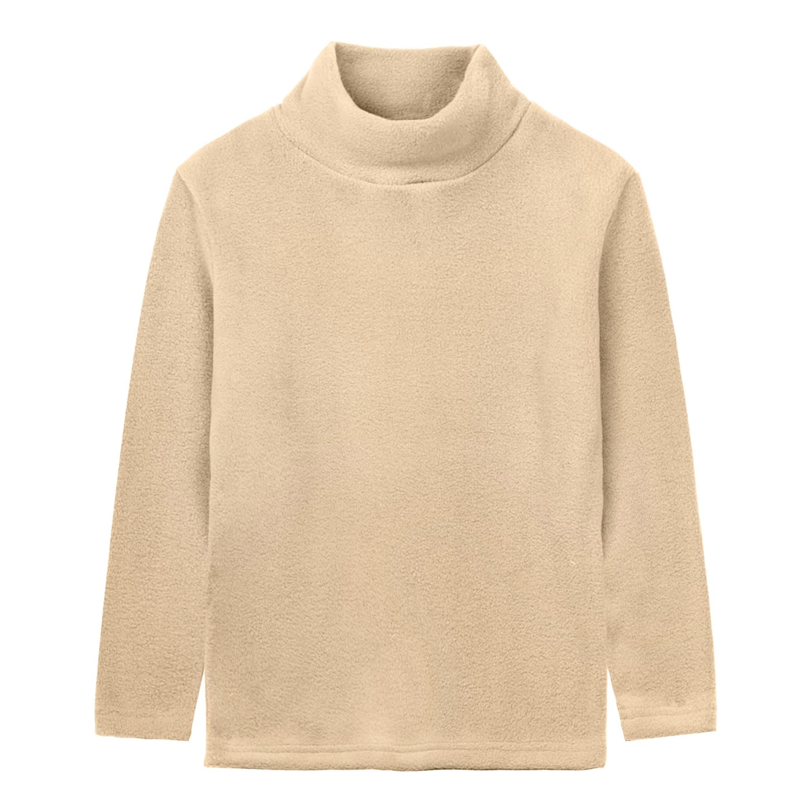 LittleSpring Unisex Boys Girls Polar Fleece Shirt Base Turtleneck Top (2-14 Years)