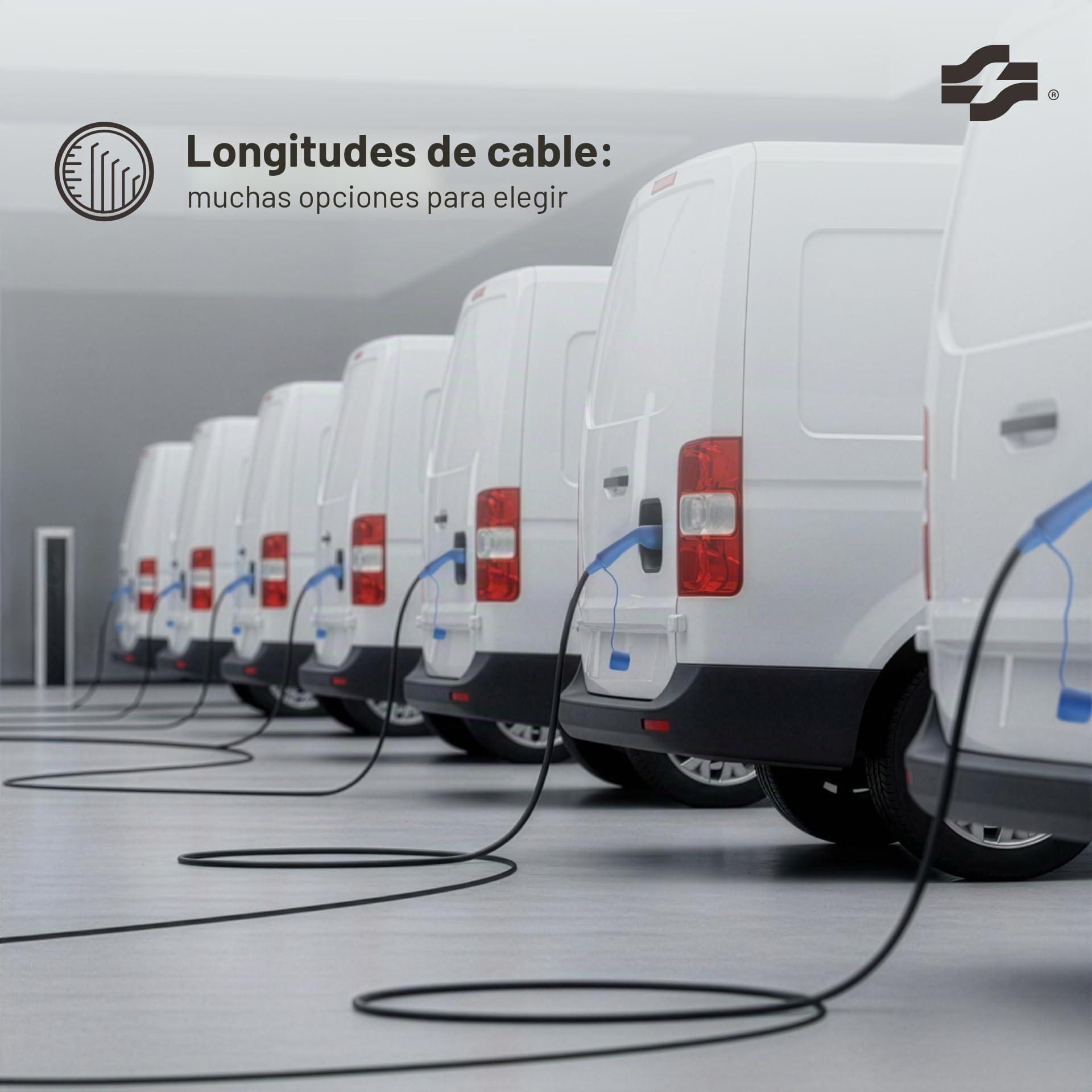 VOLDT Cable de carga tipo 2, 22 kW, 32 A, 3 fases para coche eléctrico EV PHEV, tipo 2 a tipo 2, modo 3, adecuado para modelos S/X/Y/3, ID.4, E-Tron, e-208, I4, IX1, Zoe, etc. IP67