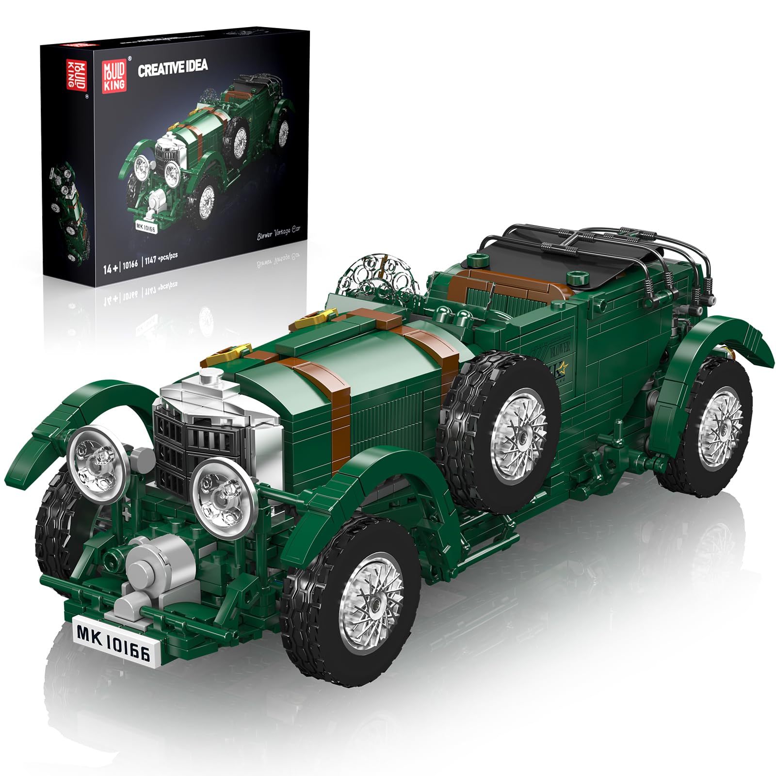 Mould King Oldtimer 10166 - Set di mattoncini classici per adulti e ragazzi dai 14 anni in su (1147 pezzi)