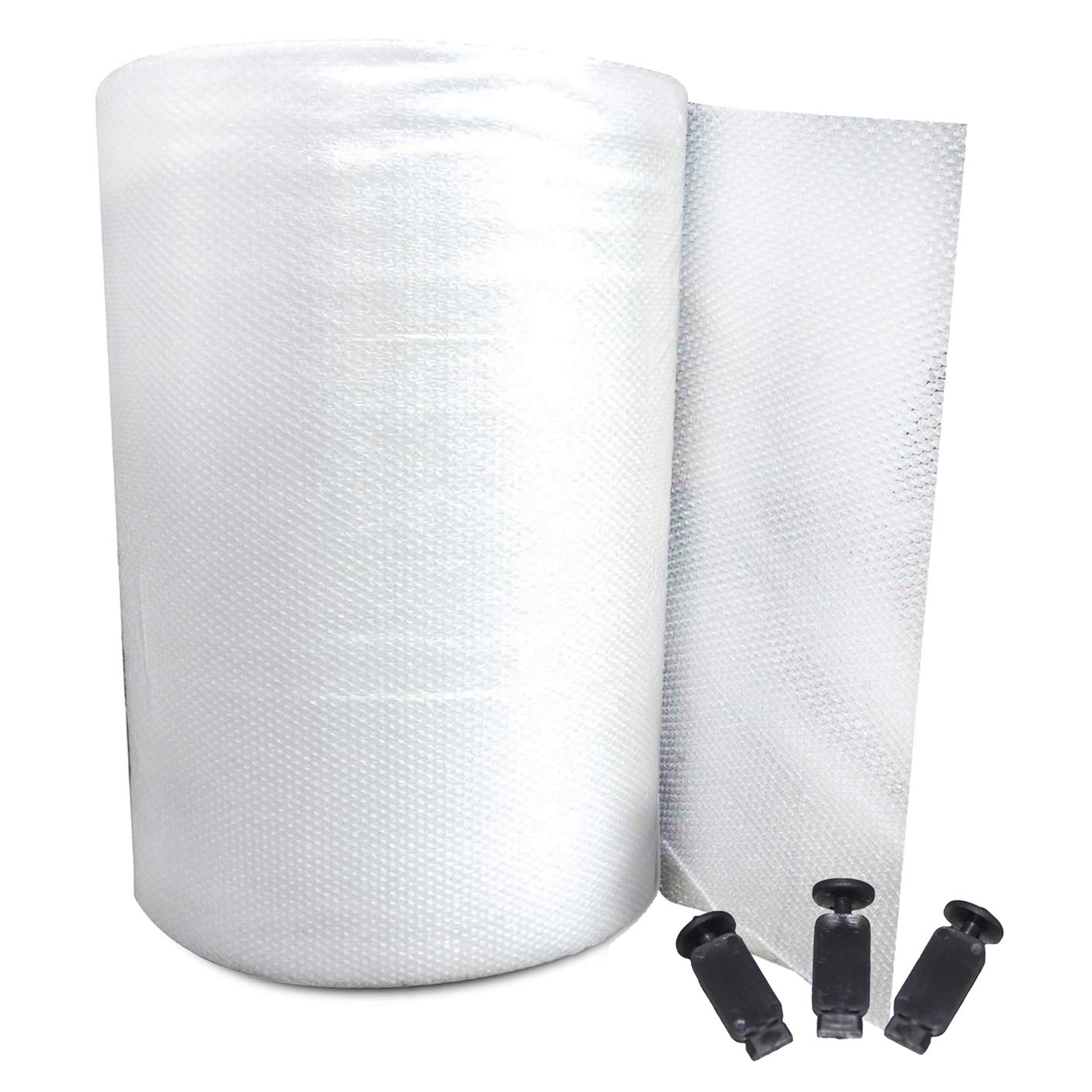 Elixir Gardens Greenhouse Bubble Insulation 1.5m wide | Triple Laminated, UV Resistant | 10mm Bubbles | lengths from 1m to 50m | Supplied with or without fixing clips | 1.5 x 20m + 183 Clips