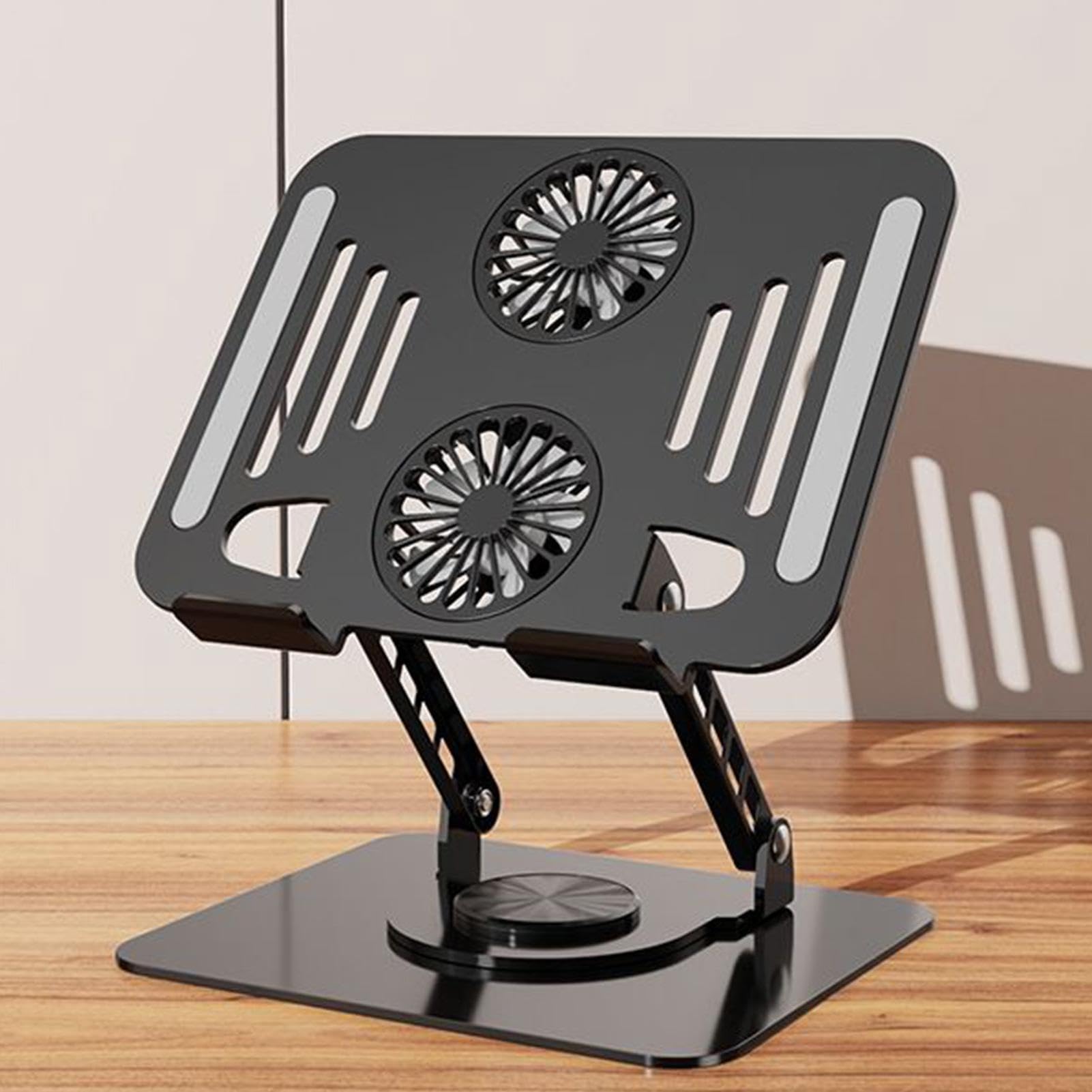 Rialzo Laptop Computer Con Elevatore Pieghevole | Stand Laptop Ergonomico 360° Rotante Per Casa, Soggiorno, Tavolo, Ufficio, Scrivania, Viaggio, Università, Studio, Lavoro,