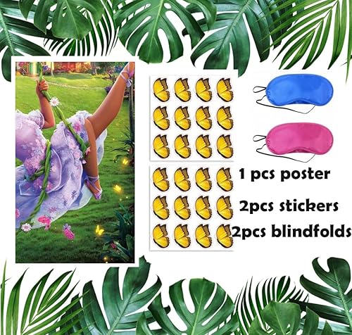 Miniatura 2 de Magic House - Suministros de decoración para fiestas de cumpleaños, diseño de mariposas en Isabela