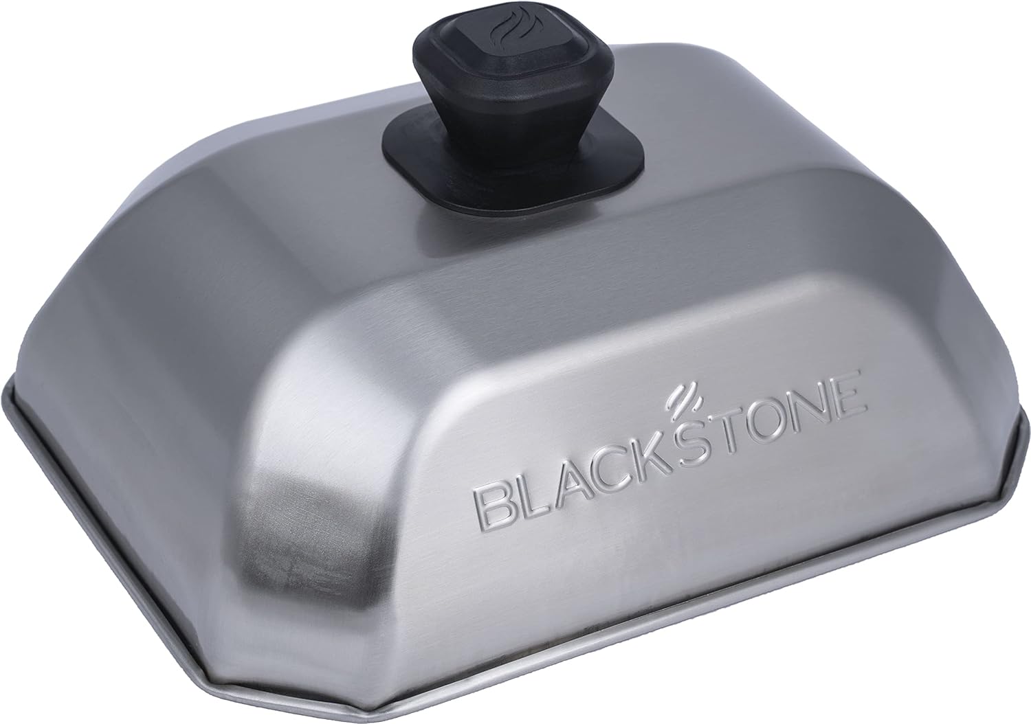 BLACKSTONE 5207 Rectangle Basting Cover Small Griddle Accessories, Stainless Steel, Cheese Melting Dome and Steaming Cover, Best for Use on Flat Top Griddle Grill Cooking Indoor or Outdoor Standard