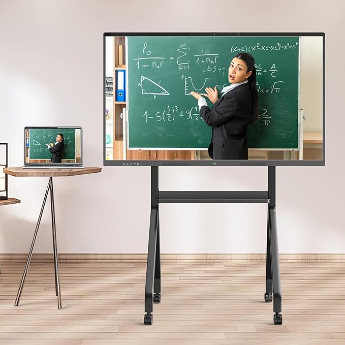 Soporte portátil para pizarra inteligente 55-65 pulgadas con ruedas miniatura 2