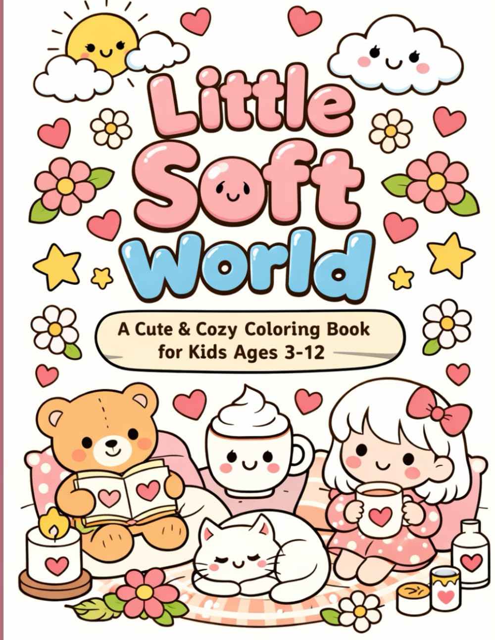 Little Soft World: A Cute & Cozy Coloring Book for Kids Ages 3–12
