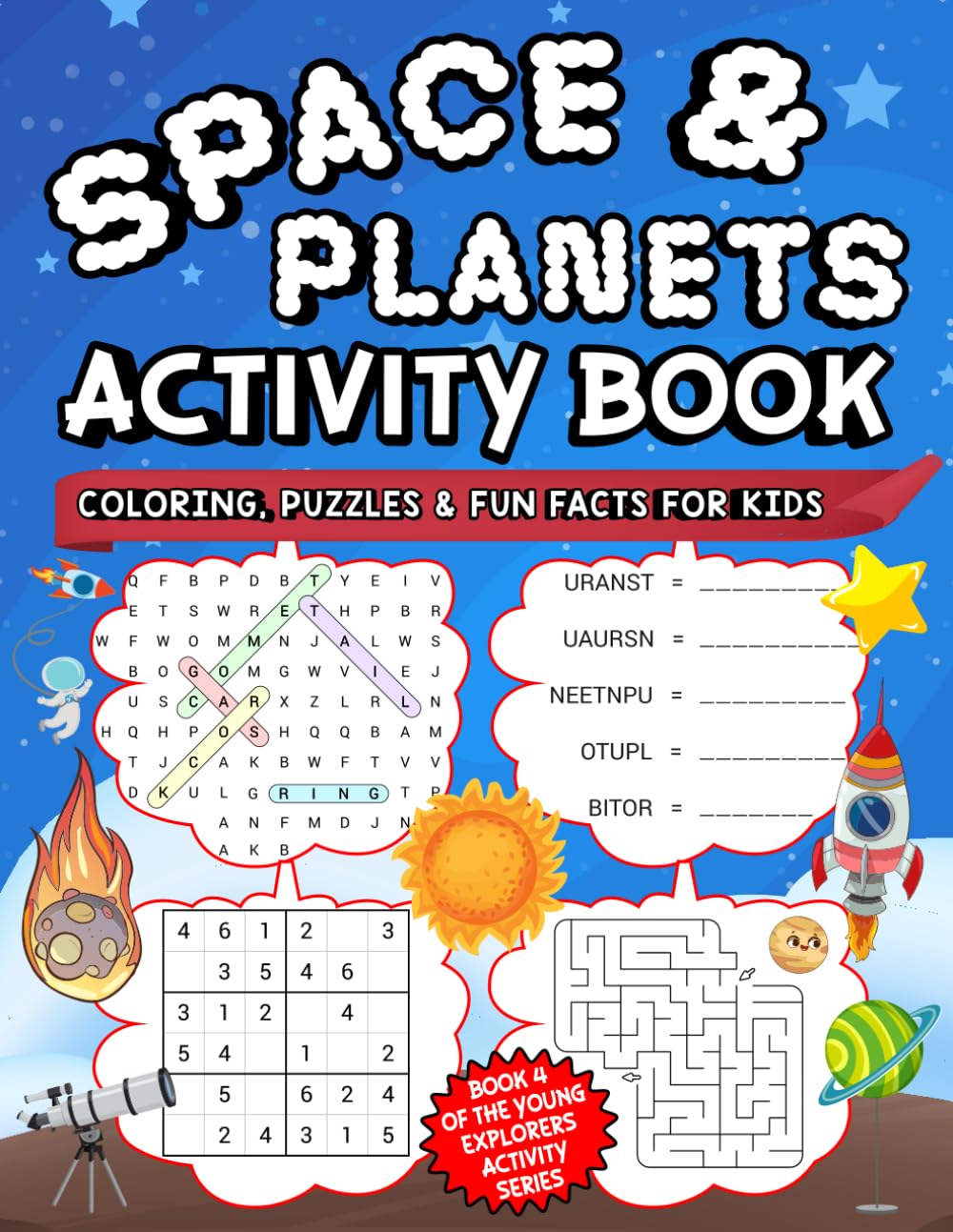Space & Solar System Activity Book: Planets, Stars & Galaxies for Young Explorers
