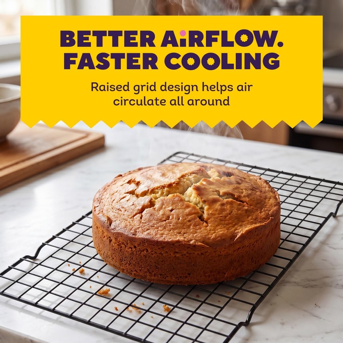 Wilton Gold Non-Stick Cooling Grid, Made Without PFAS, 16 x 10 in.