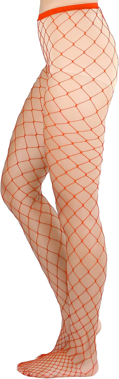 Lastclream High Waisted Fishnet Tights for Women Sexy Fishnets Stockings Full Footed Fishnet Sheer Pantyhose Plus Size