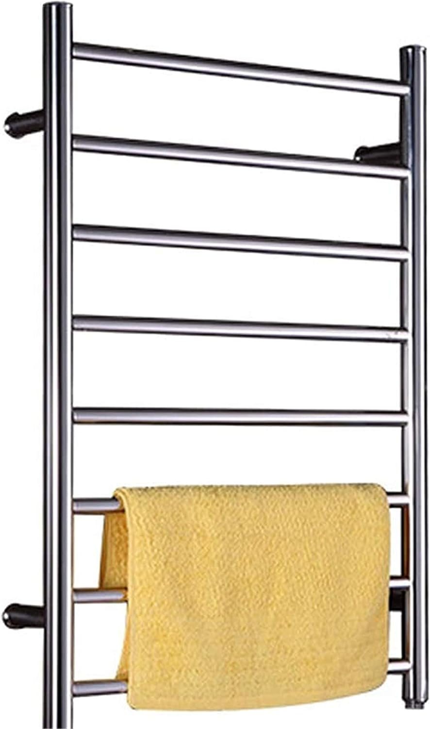 Heated Towel Rail Bathroom Wall Heater Towel Warmer,Ed Smart Electric Towel Rack, Constant Temperature Stainless Steel Towel Drying Rack, Can Be Used in Kitchen Bathr,