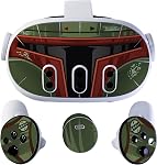 VR Headset Bounty Hunter Skin and Accessories Stickers Kit Compatible with Meta Quest 3 Skin Protective Vinyl Decal Compatible with Oculus Quest 3