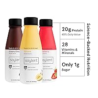 Vista 15 de Soylent Batido de reemplazo de comida de chocolate cremoso a base de plantas, contiene 0.71 oz de proteína vegana completa, listo para beber, 14