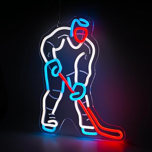 Miniatura 29 de Luz de neón retro de béisbol en azul eléctrico y rosa, vibrante decoración de pared LED para sala de juegos, dormitorio de TikTok y bar, regalo Azul