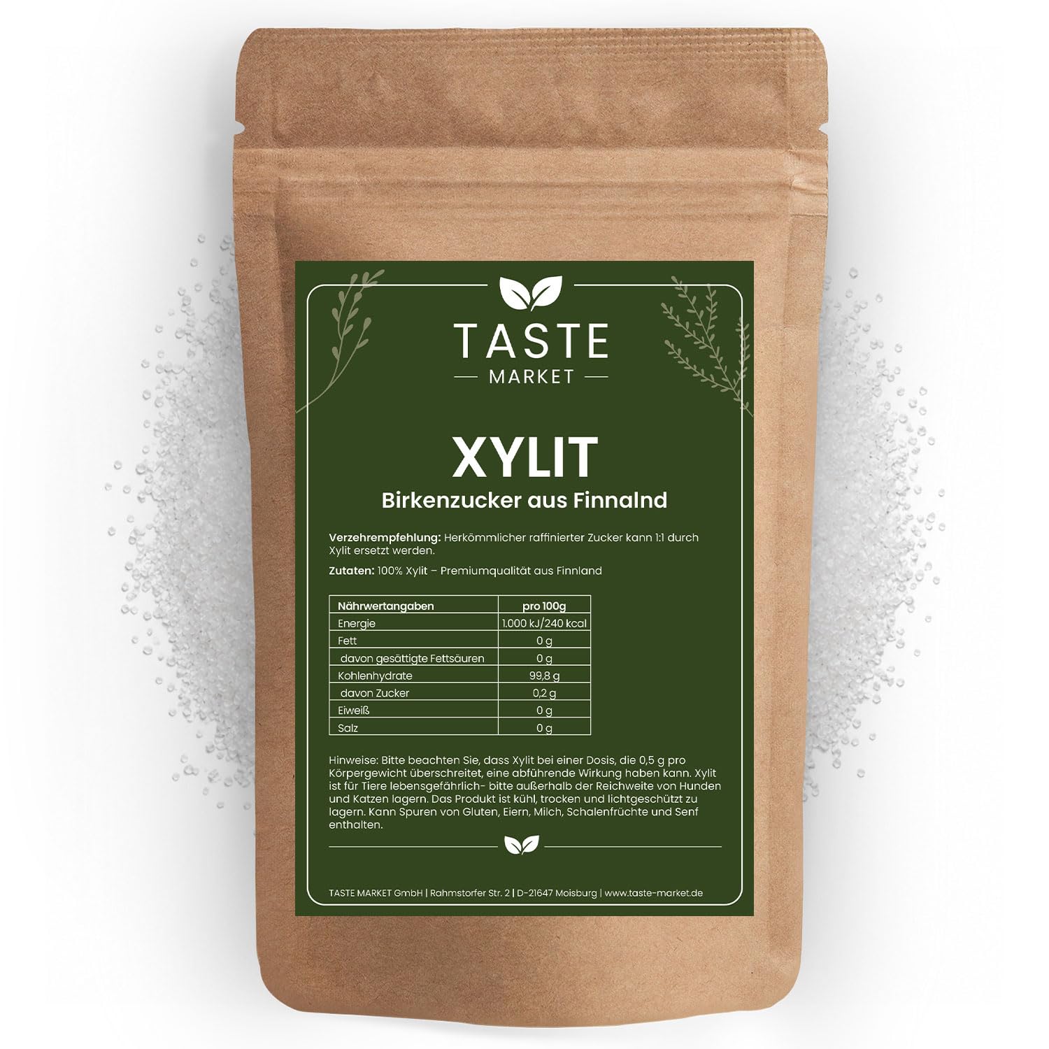 25 kg Xylit | Birkenzucker in Premiumqualität aus Finnland | Zuckerersatz | vegan