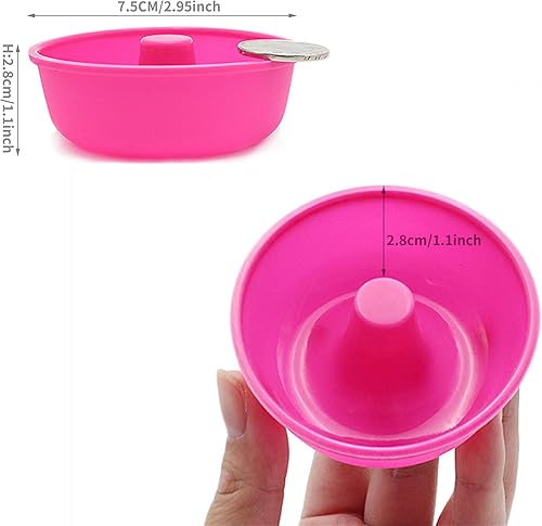 Miniatura 6 de To encounter Paquete de 24 moldes de silicona para hornear, donas redondas antiadherentes, tazas reutilizables para hornear, moldes para magdalenas,