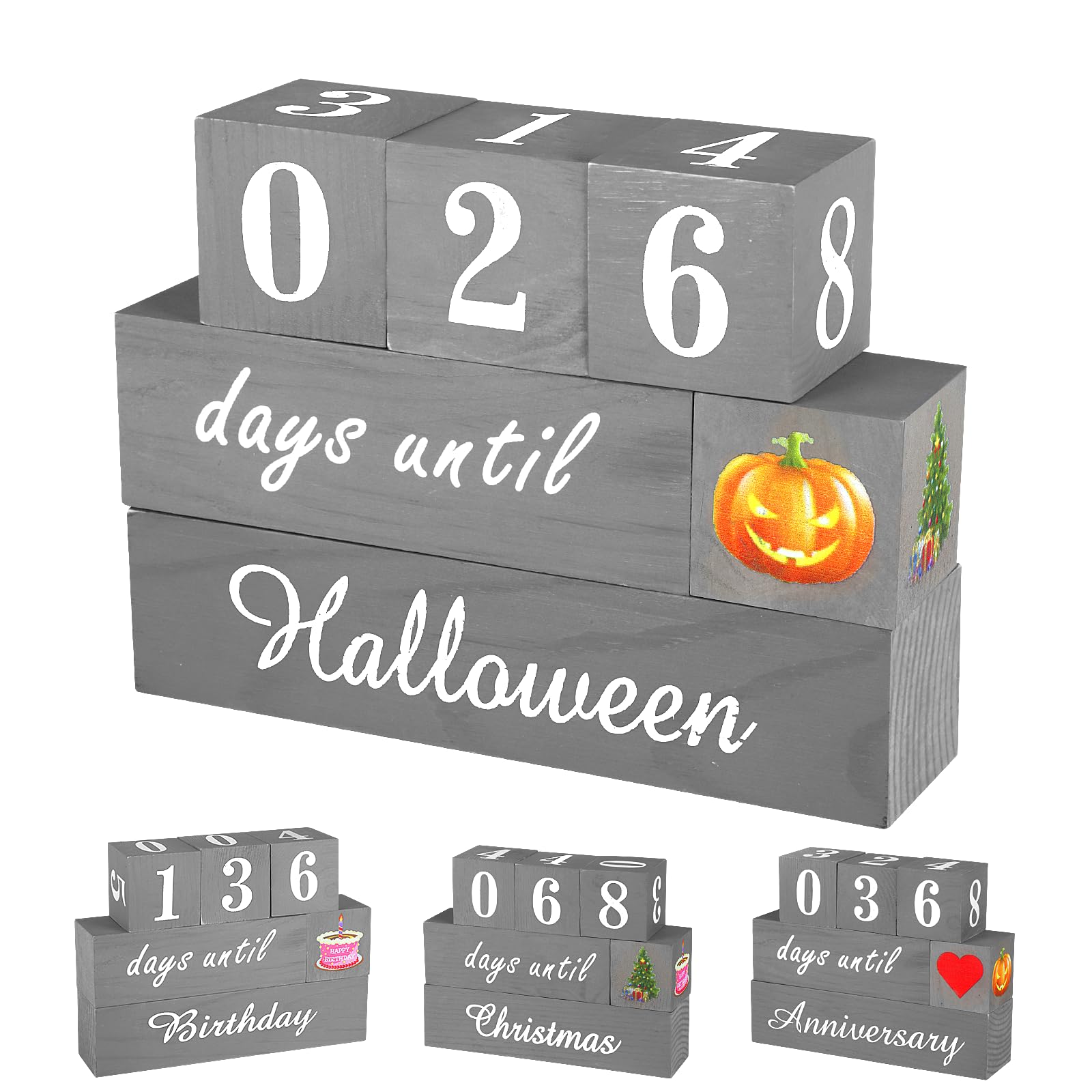 Halloween Countdown Calendar Wooden Christmas Countdown Calendar