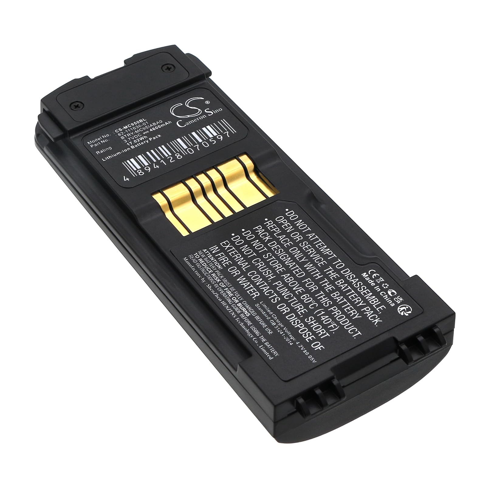 CS-MC950BL Batteria 4600mAh compatibile con [Symbol] MC9500, MC9590, MC9596 sostituisce 82-111636-01, BTRY-MC95IABA0