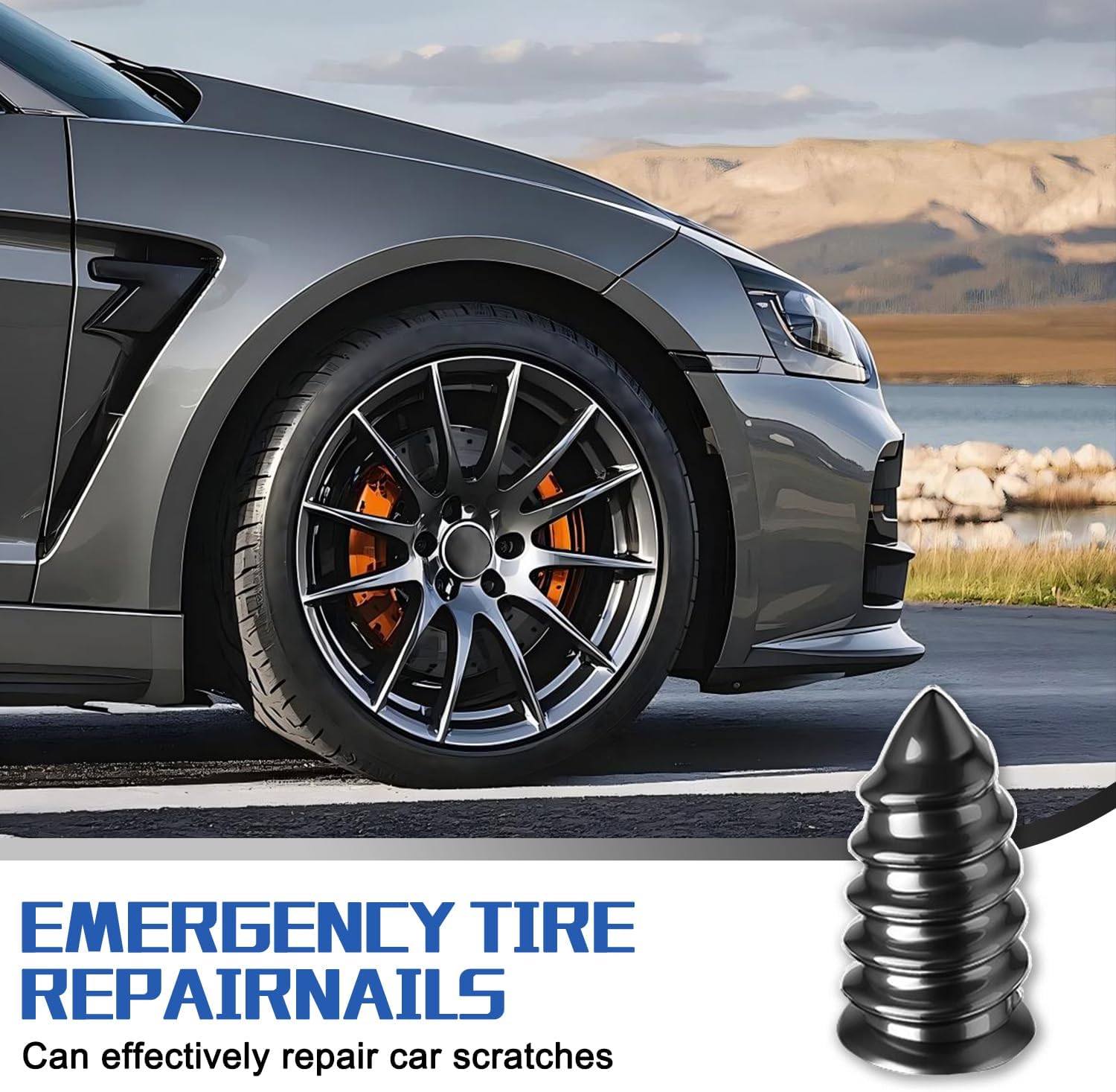50 Pcs Tire Repair Rubber Nail for Toyota Succeed 2002–2020, Tire Repair Plug Fast Self Service Tire Repair Tool, Tire Screw Plug Kit for Car Motorcycle Truck