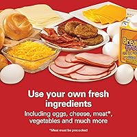 Vista 5 de Hamilton Beach Sandwich de desayuno dual con temporizador, plata (25490)