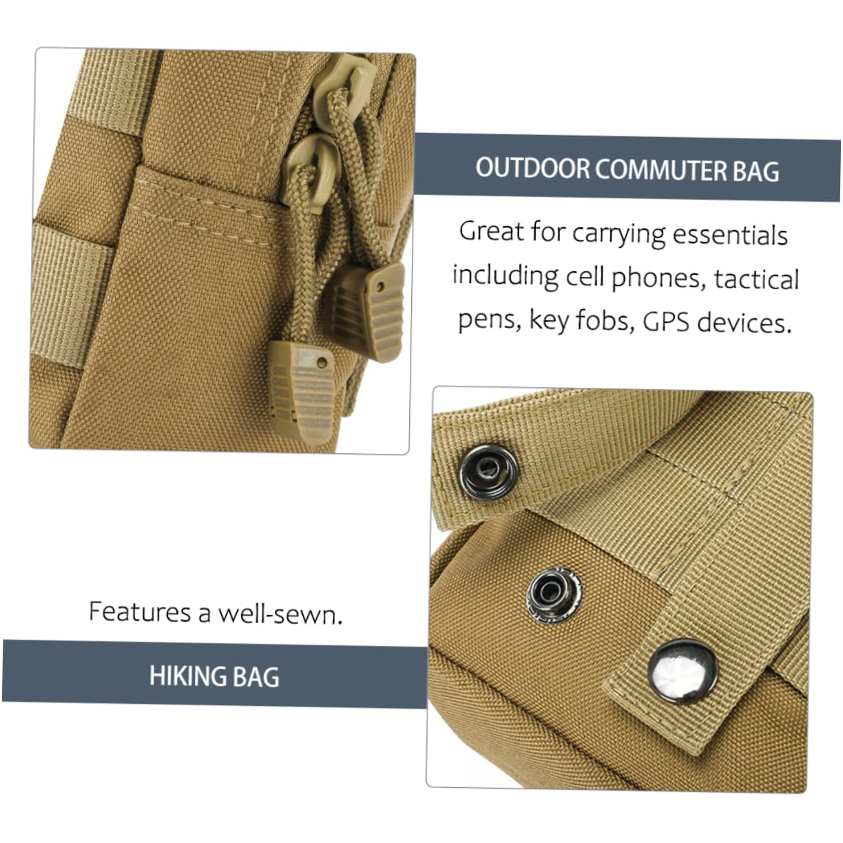 OHPHCALL Emergency Kit Survival Kits Emergency Medical Kit Pouch Waterproof Camping Accessories Medical Bag Camping Gear Camping Essentials Blanket Oxford Material Khaki