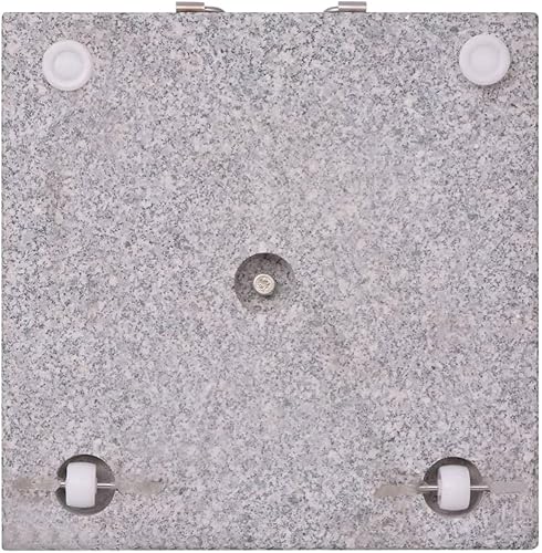 Miniatura 4 de FurturHome Base cuadrada para sombrilla  Soporte de sombrilla para exteriores  Base de sombrilla para patio exterior, césped, jardín  Granito gris