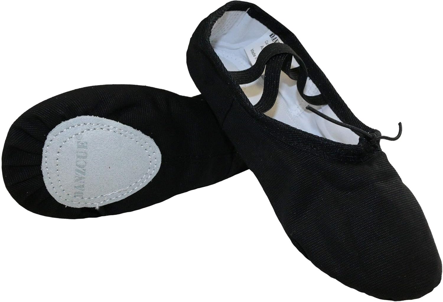 Danzcue Adult Ballet Shoes - Durable Canvas/Leather Design