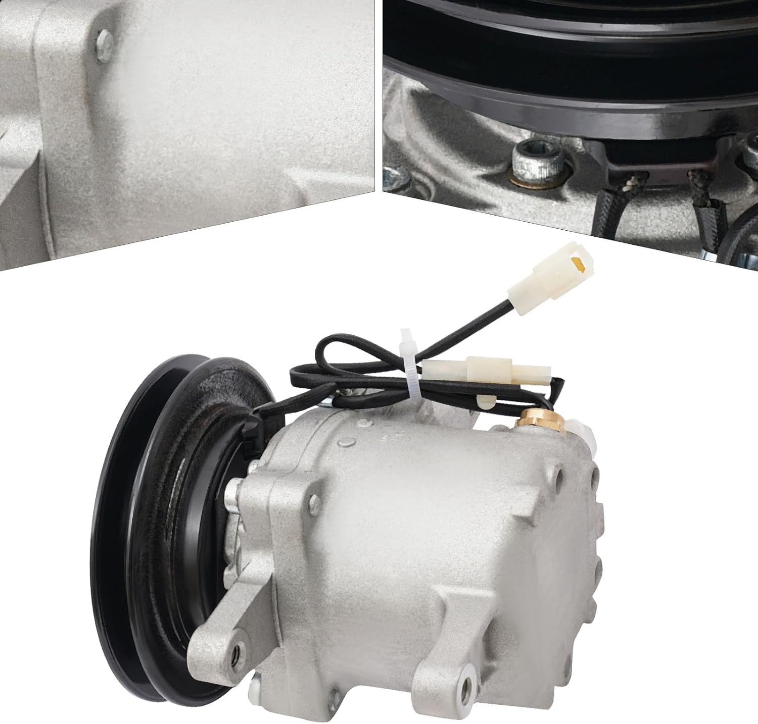 XIJIE A/C Compressor Fits Kubota M6060 M7060 Tractor Air Conditioning Compressor Air Compressor