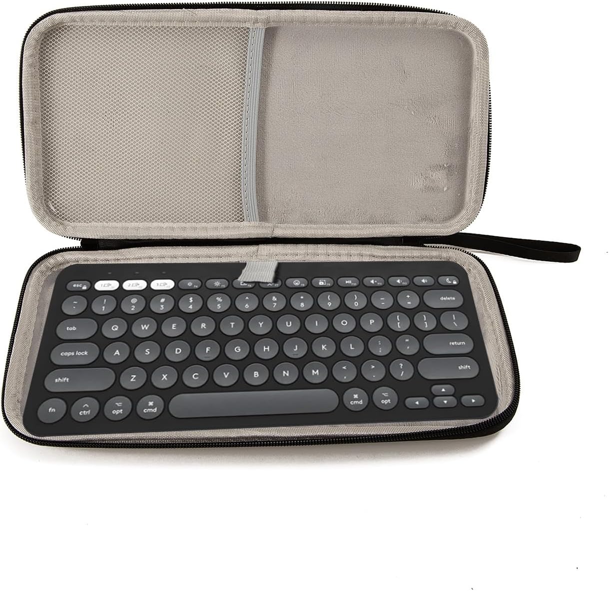 Keyboard Hard Storage Case for Logitech Pebble Keys 2 K380s/Logitech K380(Black)