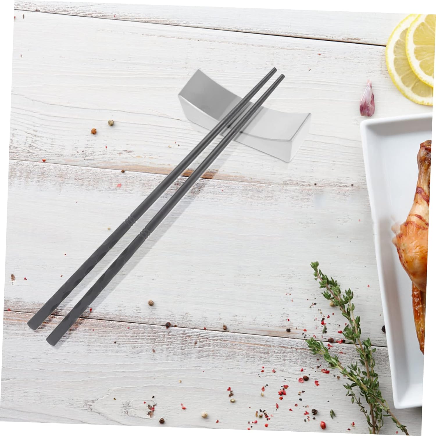 Stainless Steel Silverware Rest Set, 2Pcs Spoon Fork Holder