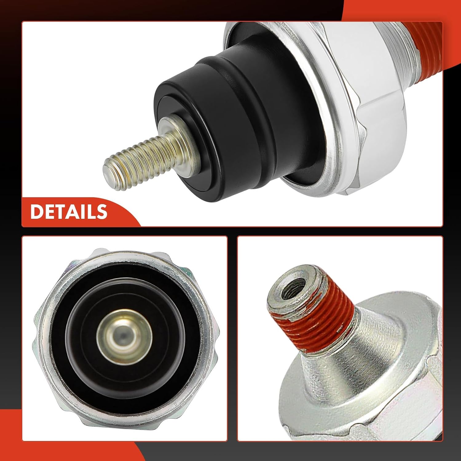 A-Premium Oil Pressure Switch Compatible with Sportster-XLT, Roadster-XLS, Sportster Hugger-XLH 883, Sportster Low-XL 883L, Sportster Nightster (EFI)-XL 1200N, Sportster Seventy Two-XL 1200V