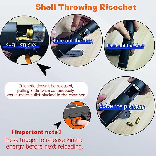 Miniatura 3 de Carcasa de espuma de bala suave, pistola de pelotilla, juguete realista, pistola de mano de dardos, cosas geniales que se ven reales, modelo falso,