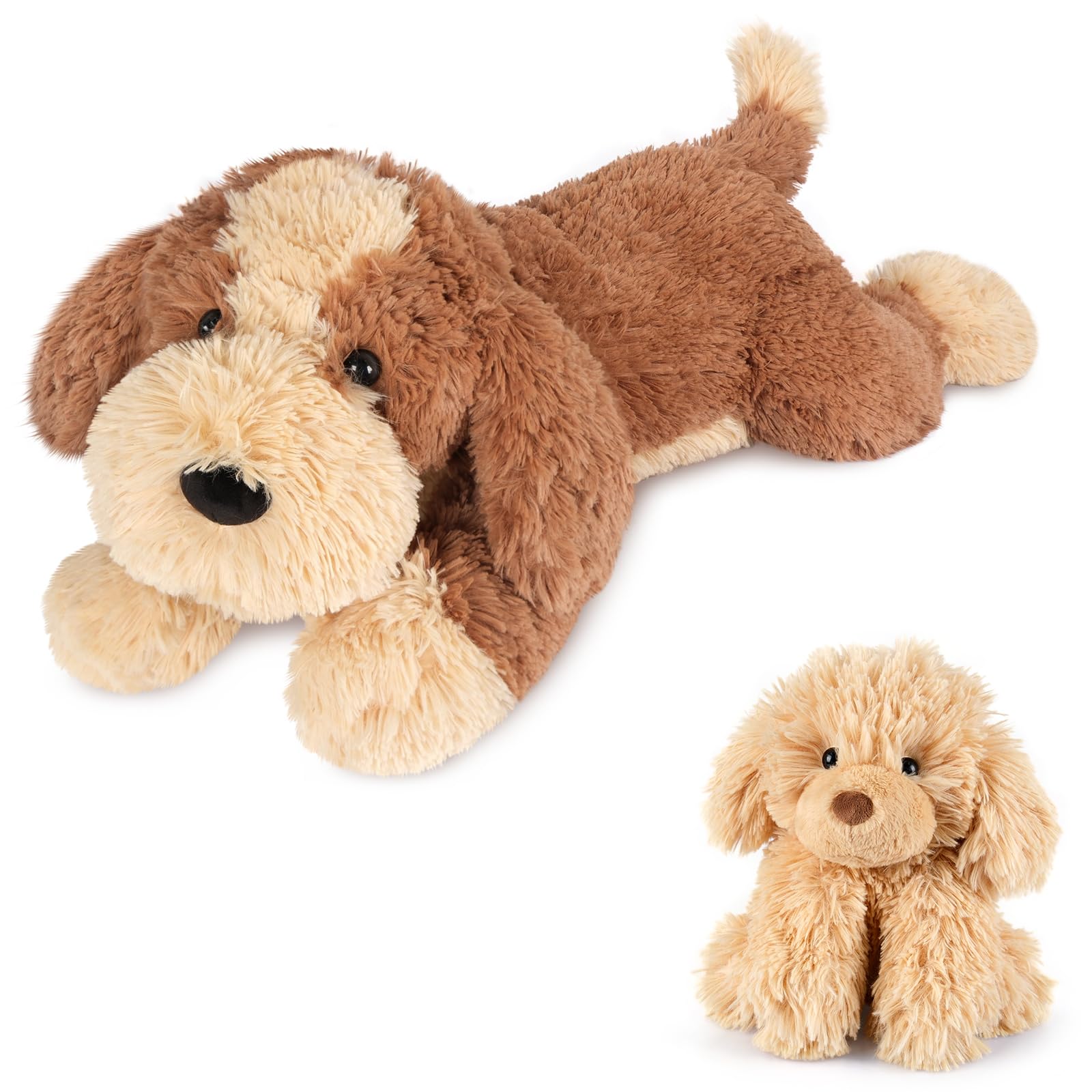 Warmable Golden Retriever Plush Toy Microwavable Stuffed Animal Heating Pads for Period Stress Relief Lavender Dog Stuffed Animal