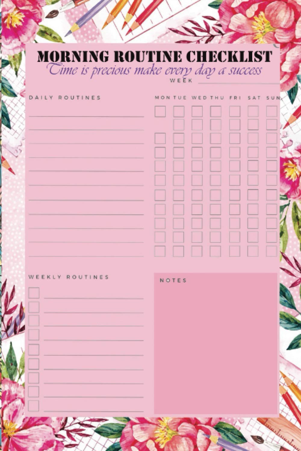Buy Morning Routine Checklist Cime Is Precious Make Every Day A Success