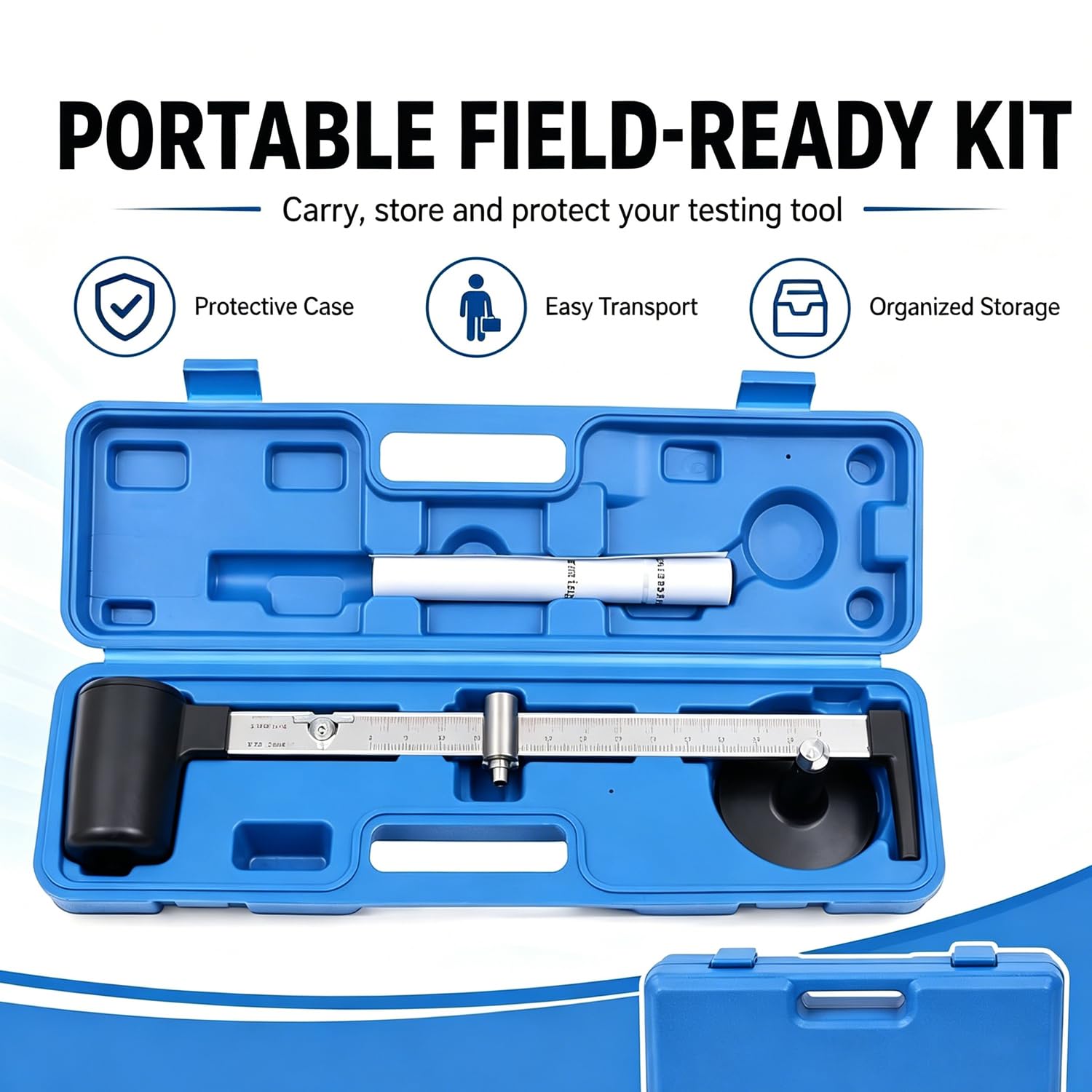 Medidor de Densidad de líquidos para Lodos de perforación, Doble Escala 0,96-2,5 g/cm³ y 8-21 /GAL, probador de Lodos portátil con Estuche de Transporte