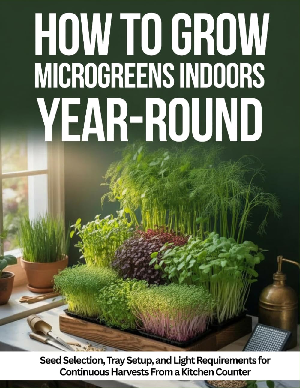 How To Grow Microgreens Indoors Year-Round: Seed Selection, Tray Setup, And Light Requirements for Continuous Harvests From A Kitchen Counter
