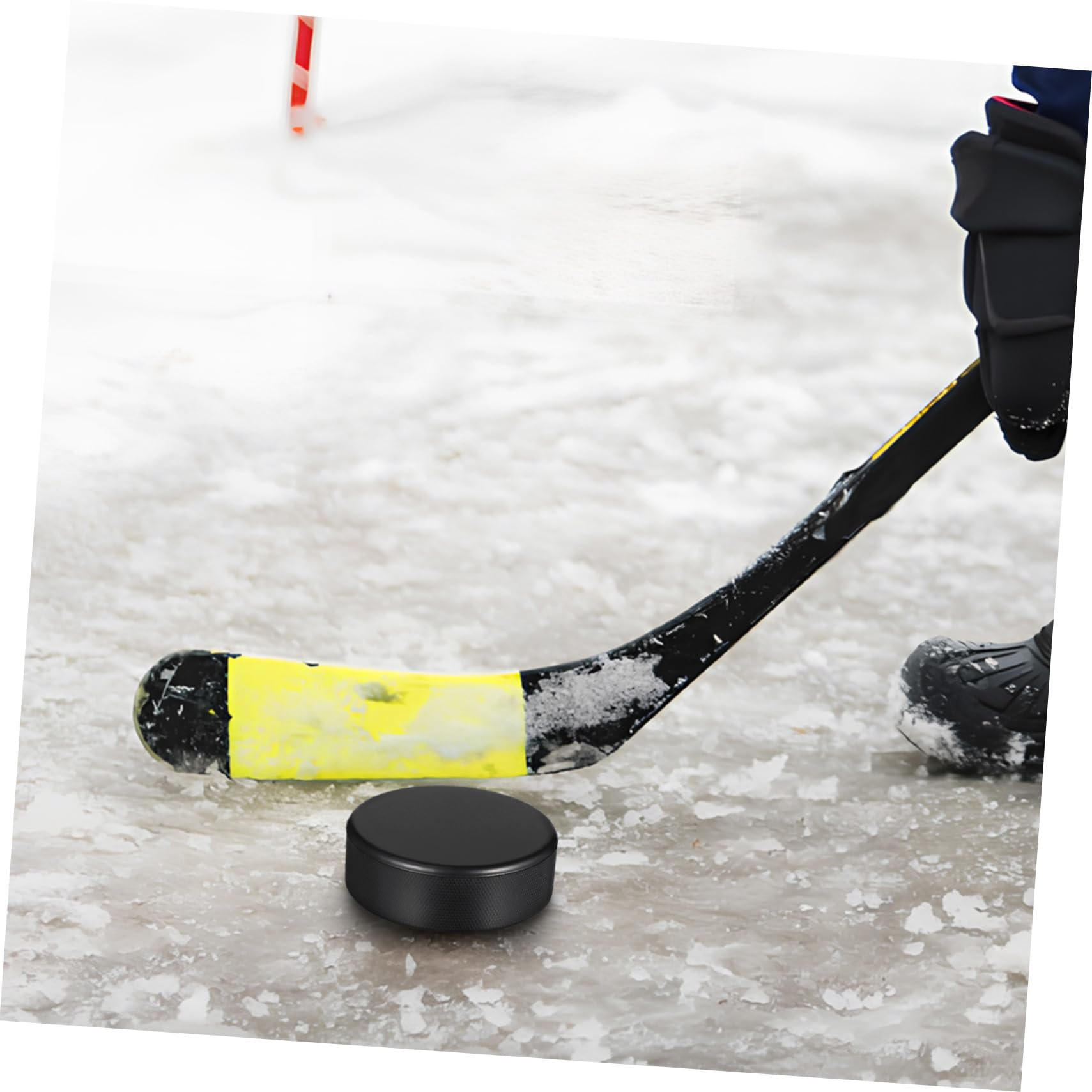 Palet flotter Pratique rondelles de Hockey en Mousse sélectionner des rondelles de Hockey sur Glace Puck Hockey en Salle rondelle de Hockey sur Glace Unité Centrale Noir