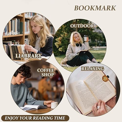 Miniatura 5 de Marcapáginas magnético de cuero personalizado con soporte para bolígrafo, marcador personalizado con soporte para bolígrafo, marcadores